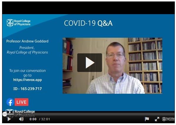 Royal College of Physicians give the latest COVID updates